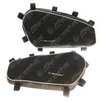 Bags for Suzuki V-Strom 1000 (2014+) equipped oreiginal/OEM crash bars - WHITE edging