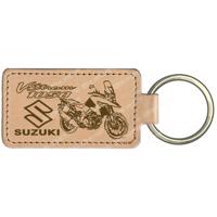 Keychain, genuine leather - Suzuki V-Strom 1050
