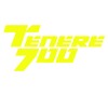 Tenere 700 logo sticker - yellow/green version